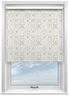 Moroccan Tiles, Isle Grey - Roller Blind